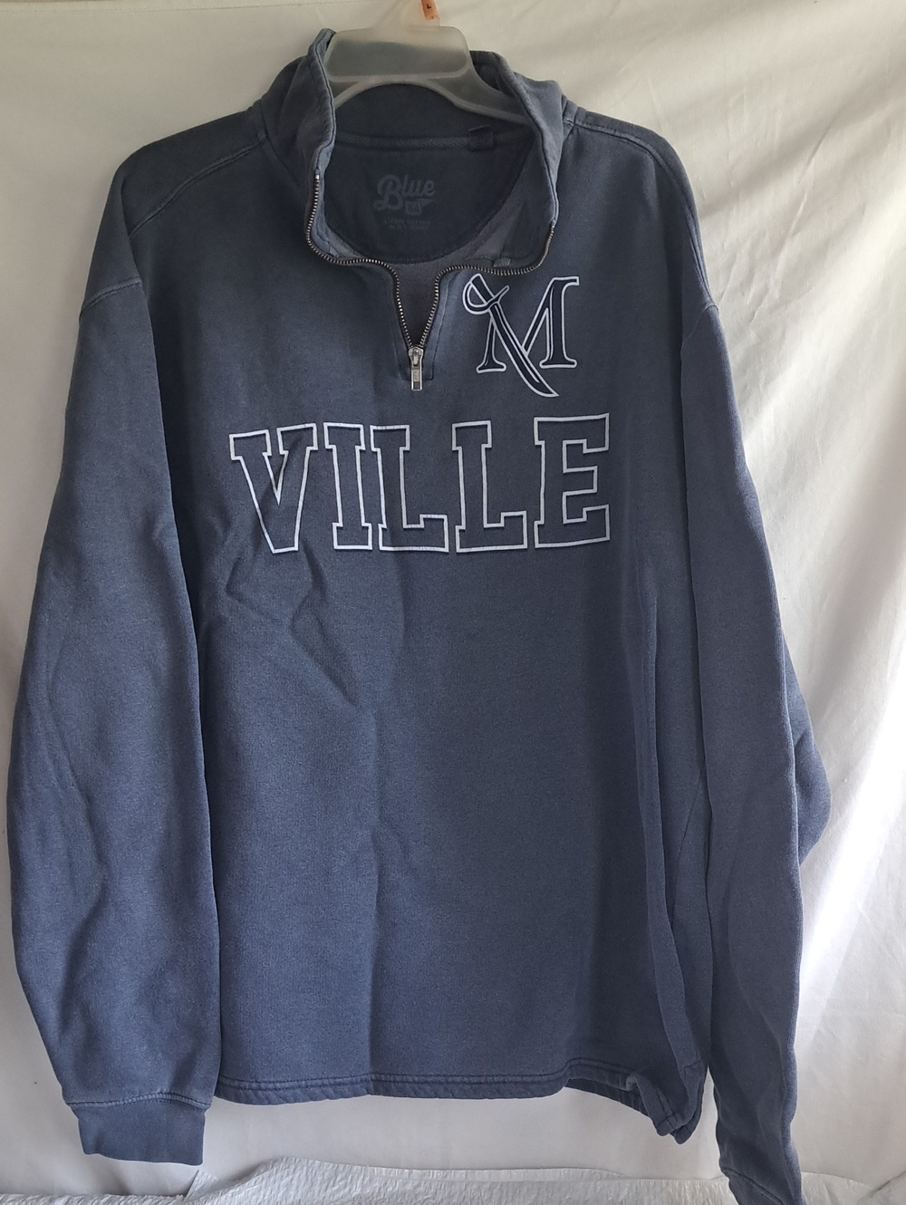 Blue 84 Woen's Navy Blue 'Millersville Univwrdity Quarter-Zip Pullover